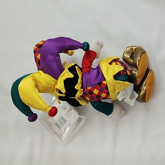 NWT Disneyland Mouseketoys Jester Goofy Beanie Plush - Picture 5 of 10